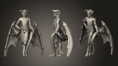 Figurines of people incubus 3d model