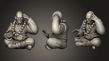 Figurines of people Hexmen Old Monk 3d model