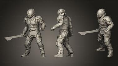 Figurines of people House Harkonnen troops 3d model
