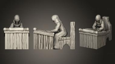 Figurines of people Watchers 3d model