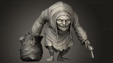 Figurines of people Hunchback 3d model