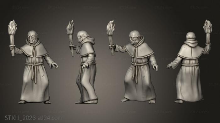 Figurines of people (Innsmouth Investigators DEEP ONES HYBRIDS, STKH_2023) 3D models for cnc