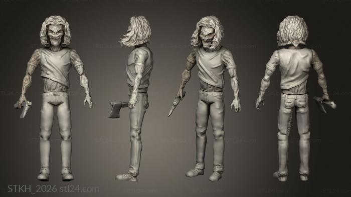 Figurines of people (iron maiden killer eddie articulated, STKH_2026) 3D models for cnc