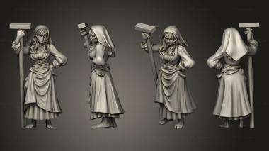 Figurines of people Peasants and Trades Agnes female dyer 3d model