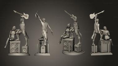 Figurines of people Johnny Silver and Rogue amp 3d model
