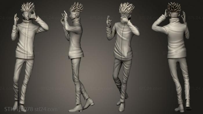 Figurines of people (Jujutsu Kaisen Gojo Satoru Satorumodraze, STKH_2078) 3D models for cnc
