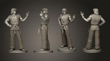 Figurines of people Ken Street Fighter Statue 3d model