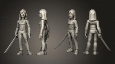 Figurines of people Kill Bill 3d model