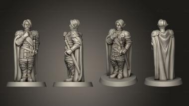 Figurines of people Kings court King GENERAL ELF 3d model