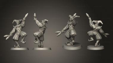 Figurines of people Kings court King JESTER 3d model