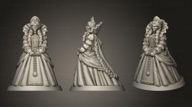 Figurines of people Kings court King QUEEN 3d model