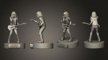Figurines of people Kiss Music Complet Paul stanley 3d model