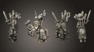 Figurines of people knight hero 3d model