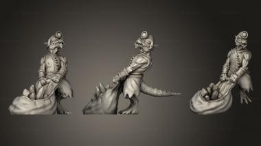 Figurines of people Kobolds Yao Long Temple  miners 3d model