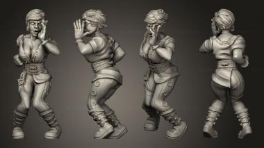 Figurines of people Kraken Fantasy Stadium 3d model