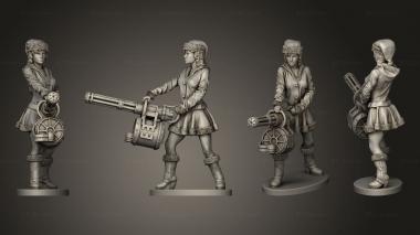 Figurines of people Lady Santa Christmas Mag 3d model