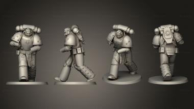 Figurines of people Legio True Omega Marines Tactical 3d model