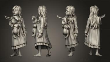 Figurines of people Little Girl 3d model
