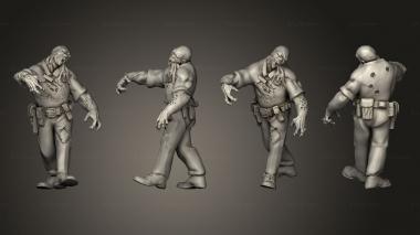 Figurines of people Loyalty Modern Day Survivors ken zombie 3d model