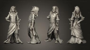 Figurines of people LT Adventurers Ranged Double Figure 3d model