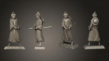 Figurines of people Luffy Samurai 3d model