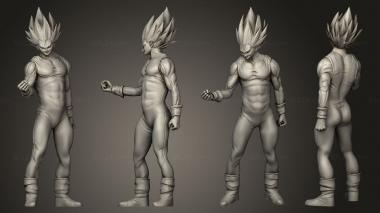 Figurines of people Maijn Vegeta from Dragon Ball 3d model