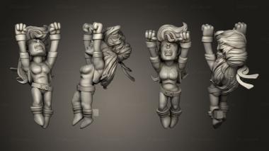 Figurines of people Men vs Sentinel Chibi Diorama Rouge 3d model