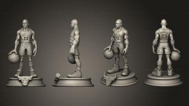 Figurines of people Michael Jordan 3d model