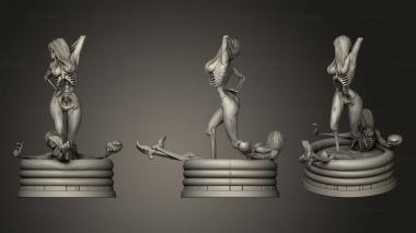 Figurines of people Stupid Sexy Skeleton Huge Pinup 3d model