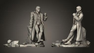 Figurines of people Terrain 3d model