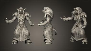 Figurines of people Minotaur Tribe Female casting 3d model