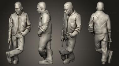 Figurines of people Modern Day Survivor charlie 3d model