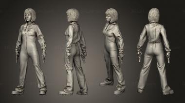 Figurines of people tokio nairobi pistol 3d model