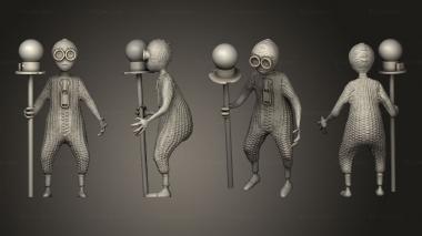 Figurines of people movie attribution 3d model