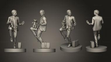 Figurines of people mr bean 3d model