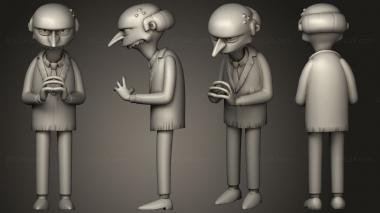 Figurines of people Mr Burns 3d model