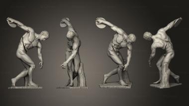 Figurines of people Muscular Discobolus Almost 3d model