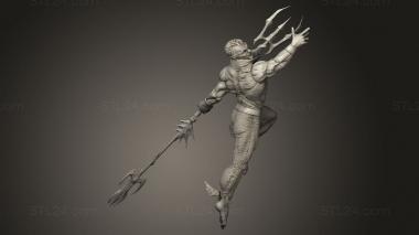 Figurines of people Namor Diorama Back Spear 3d model