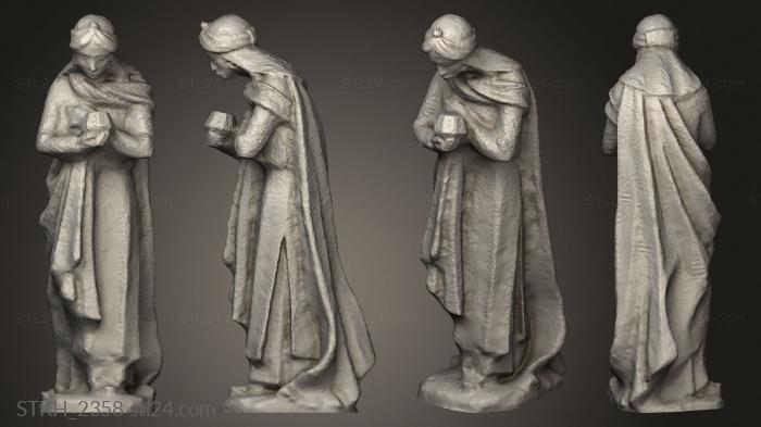 Figurines of people (Natives king, STKH_2358) 3D models for cnc