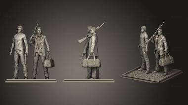 Figurines of people natural Dean and Sam Diorama Statue 3d model