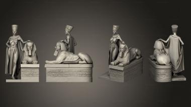 Figurines of people Nefertiti 3d model