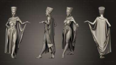 Figurines of people Nefertiti nude 3d model