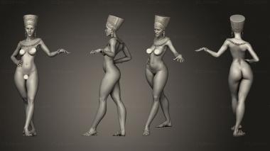 Figurines of people Nefertiti nude 3d model