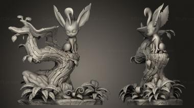 Figurines of people Nom Nom Figures Leafeon Evee 3d model