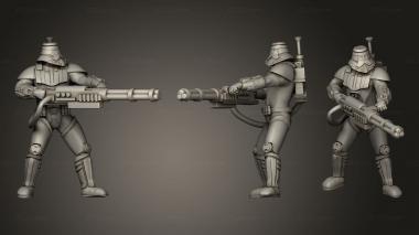 Figurines of people Old Dark Trooper Heavy 3d model