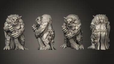 Figurines of people Omnioji Fat Hairy Troll SF 3d model