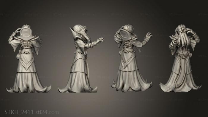 Figurines of people (Omnioji Illithid Mindbender, STKH_2411) 3D models for cnc