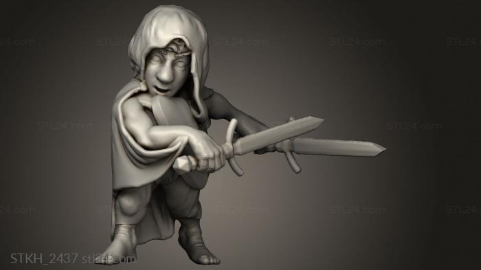 Figurines of people (Orc King Halfblind, STKH_2437) 3D models for cnc