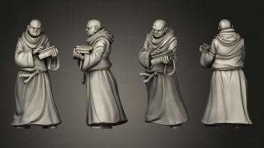 Figurines of people Orc Candlemaker Monk Berengar 3d model