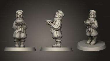 Figurines of people Orphanage CHILD BOWL ELF 3d model